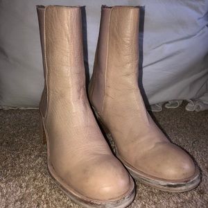 Free People Tan Leather Booties
